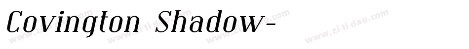 Covington Shadow字体转换